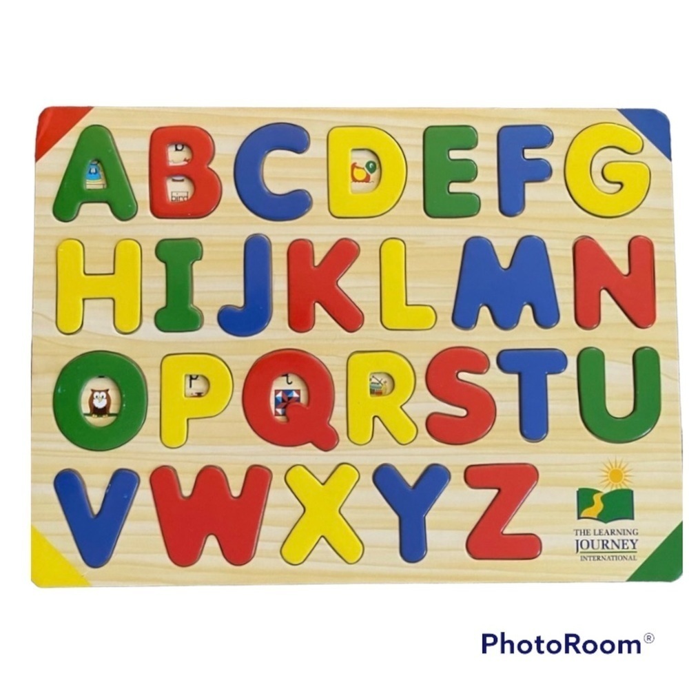 𝅺🔵 The Learning Journey Wood Alphabet Puzzle.